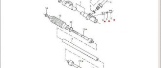 Схема разборки рулевой рейки Форд Фьюжн